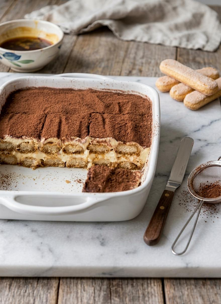 Classic Tiramisu (Creamy Italian Coffee Dessert)